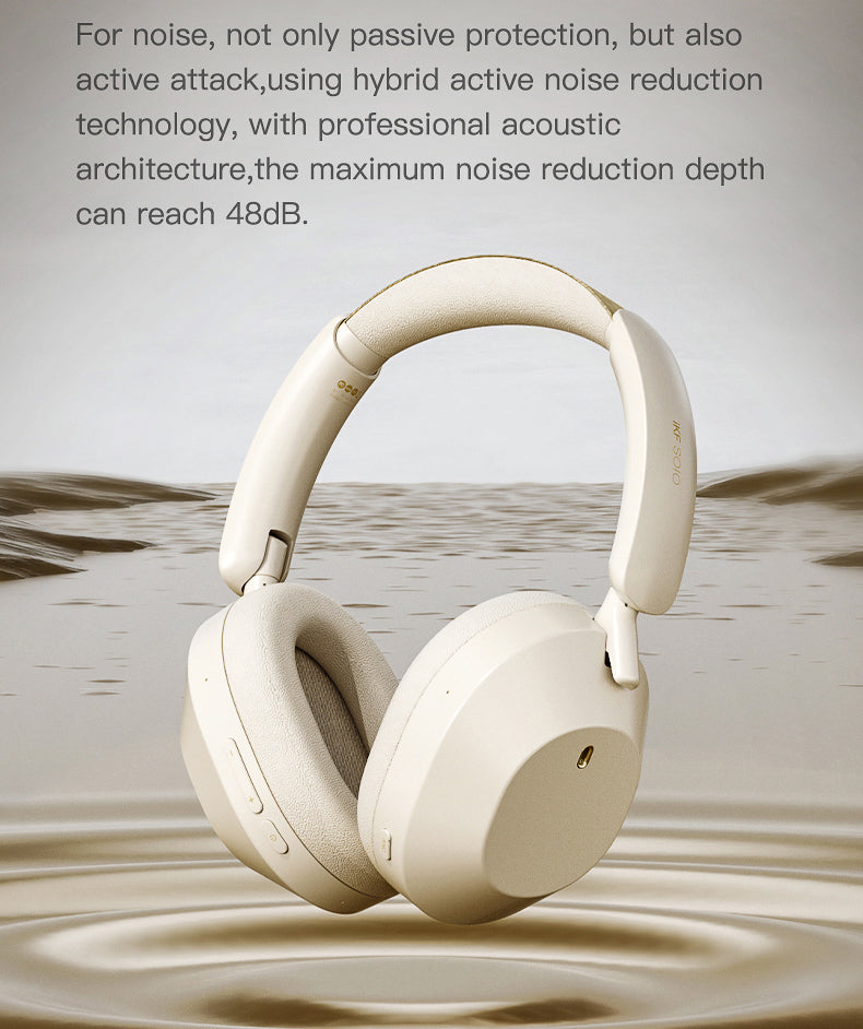 iKF Solo ANC Over-ear luxury design Wired Headset-APP control - IKF AUDIO