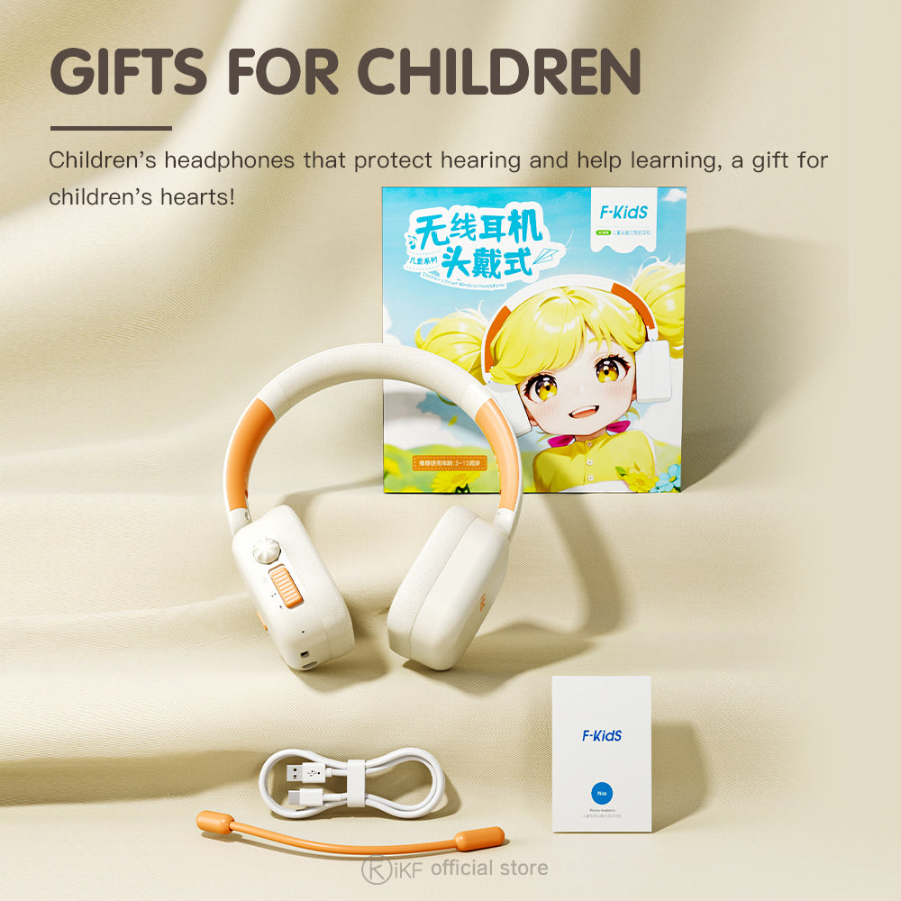 iKF Fkids Pro Wireless Children HIFI Headset(Autistic,learning,music) - IKF AUDIO