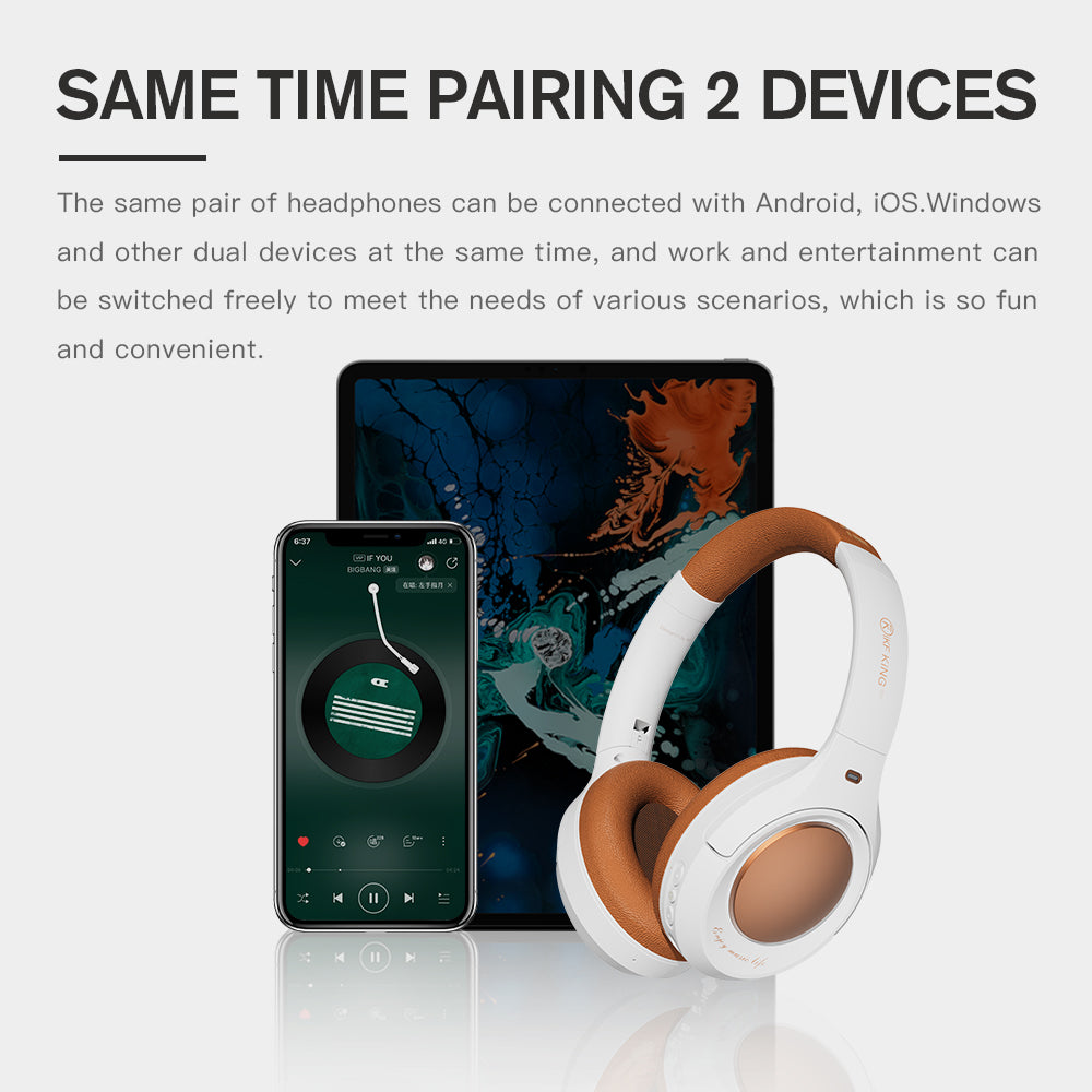 iKF King - Fashion Active Noise Cancelling Wireless Headphone