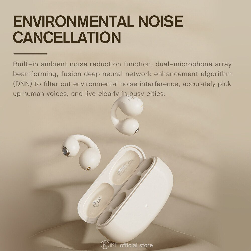 iKF Venus Air Conduction Earphone Ear Clip Wireless Earbuds Call Noise Reduction - IKF AUDIO