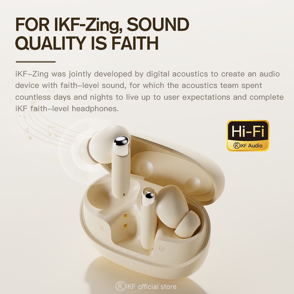 iKF-Zing Wireless Earbuds Active Noise Cancellation - IKF AUDIO